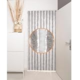 DEFACTO Flauschvorhang Türvorhang (90x200 cm) Chenille Fliegenschutz Insektenschutz Camping 100%...