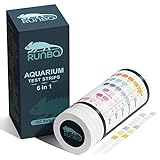 RUNBO 6 in 1 Aquarium-Teststreifen, 150 Stück, Aquarium-Test-Set für Süßwasser, Fischteich,...