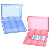 CAMKIX 2X aufbewahrungsbox kompatibel mit Nintendo 3DS Spiele - Passend für bis zu 44 Spiele, 4 SD...