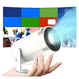 POHTYIT Portable Projector Spiegelung Derselben Bildschirmfunktion, Beam Projector Projektor Mit...