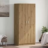 Hommdiy Kleiderschrank Artisan-Eiche 80x52x180 cm Holzwerkstoff