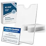 BE-HOLD 10 x Scheckkartenhülle, EC Karten Schutzhülle zum Schutz Ihrer Bankkarten, Kreditkarten...