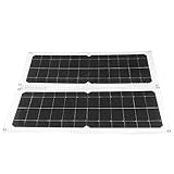 aqxreight 20 W 12 V Tragbares Solarpanel, Zusammenklappbares Monokristall-Ladegerät für...
