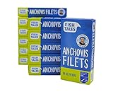Fish Tales MSC-Anchovis-Filets (Sardellen-Filets) in Olivenöl – 12 Dosen – aus einer...