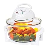 AllRight Mini Ofen, 17 Liter Halogenofen Heißluftofen Klein Halogen Oven with Extender Ring,...