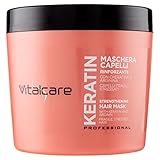 Vitalcare | Keratin – Stärkende Haarmaske, für brüchiges und strapaziertes Haar, mit Keratin...