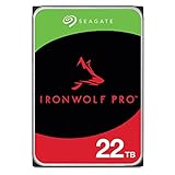 Seagate IronWolf Pro, NAS interne Festplatte 22TB, 3.5 Zoll, 7200 U/Min, CMR, 256 MB Cache, SATA...