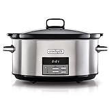 Crock-Pot Digital-Schongarer Slow Cooker | einstellbare Garzeit | 7,5 Liter (10+ Personen) |...