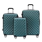 BEIBYE Kofferset 4 Zwillingsrollen Hartschale Trolley Koffer Reisekoffer Reisekofferset Gepäckset...