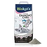 Biokat's Diamond Care Fresh mit Babypuder-Duft - Feine Katzenstreu mit Aktivkohle und Aloe Vera - 1...