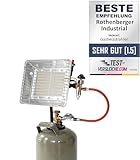 ROTHENBERGER Industrial Heizstrahler inkl. Piezo, 0,4 m Propangas-Schlauch und 50 mbar Druckregler |...