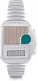 TalkJoy Profi Metallzugarmband Sprechende Armbanduhr Blindenuhr Wecker Sprachausgabe Zeitansage...