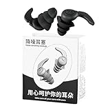 Ohrstöpsel zum Schlafen – Ohrstöpsel mit Geräuschunterdrückung, Spirallen-Design, Abdeckung...