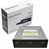JUSTOP 24x SATA Interner DVD-RW Writer Rewriter Super Multi DL Laufwerk Schwarz CD+/-RW, DVD+/-RW,...