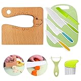 Kindermesser 8-teiliges Kinder-Küchenmesser-Set zum Schneiden und Kochen von Obst oder Gemüse für...