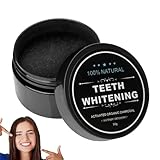 Zahnweiss Aktivkohle Pulver für Weiße Zähne - Natürliche Kokosnuss Aktivkohle, Teeth Whitening,...