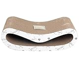 Dehner Lieblinge Katzen-Kratzpappe Scratch Wave, inkl. Katzenminze, ca. 49 x 24 x 15 cm,...