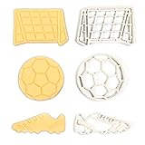 Dekorative 3D-AUSSTECHFORMEN „Fußball“ aus Bio-Kunststoff spülmaschinenfest (Fußball 3er Set)