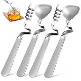 SOLUSTRE 4 Stück Honiglöffel aus Kaffeelöffel Marmeladenlöffel für Tees Joghurt und Desserts...