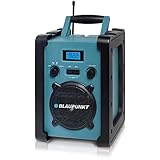 Blaupunkt BSR 20 Baustellenradio mit Akku – Tragbares Radio mit Bluetooth robust (AUX-IN, 5 Watt...