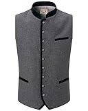 Stockerpoint Herren Alonso Trachtenweste, grau forest, 60
