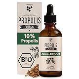 beegut BIO Propolis Tropfen ohne Alkohol 30 ml – Alkoholfreie Propolis Tinktur mit Pipette –...