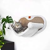 Pfotenolymp® Hängematte für Katze stabil mit Wandmontage für Katzen bis 10kg | Katzenhängematte...