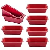 Chewtoyo 8-teilige Mini-Kastenformen aus Silikon, antihaftbeschichtet, 6,1 x 3,3 x 4,6 cm,...