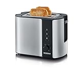 SEVERIN Automatik-Toaster, Toaster mit Brötchenaufsatz, hochwertiger Edelstahl Toaster zum Toasten,...