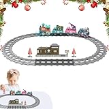 Bahngleis rund um den Weihnachtsbaum,Weihnachtsbaumdekoration Bahngleis -...