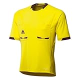 adidas Herren kurzärmliges Schiedsrichter Trikot Referee 12, Lemon Peel/Purple Beauty F10, XL,...