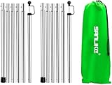 SAN Like Teleskopstange Camping, Zeltstangen Teleskop 240 cm, Zeltstange aus Edelstahl,...