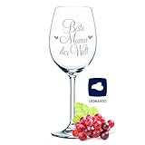 Leonardo Weinglas mit Gravur - Beste Mama der Welt - Geschenk für Mama ideal als Muttertagsgeschenk...