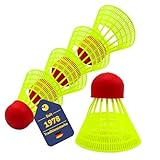 BEST SPORTING Speed-Badminton Bälle Set I 5 Highspeed Federbälle aus Nylon I Power-Badminton Set...