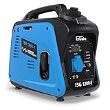 Güde Inverter Stromerzeuger ISG 1200-1 (4-Takt Motor, Benzin, 1,3/1,8 (kW/PS), 1x 230V, max. 1200W,...