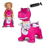 JAMARA 466008 Hüpftier Dino mit Flügel HoppyDoo - Spielzeug für Kinder, Hüpfspielzeug Baby...