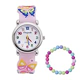 MUXIJIA Kinder Uhren für Mädchen ab 3-10 Jahre, Analog Quarz Armbanduhr Jungen Uhr Mädchen Uhr,...