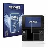 Savvies 6X Schutzfolie kompatibel mit Nintendo 3DS XL SPM7800 Displayschutz-Folie Ultra-Transparent