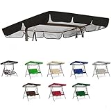 ZYXQQJ Hollywoodschaukel Dachbezug wasserdichte Polyester Ersatzdach Gartenschaukel Sonnendach...