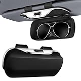 KQWVZ Auto-Brillenetui, Automotive Visor Box, Auto-Objektivhalter, Tragbarer Sonnenbrillenhalter...