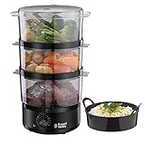 Russell Hobbs Dampfgarer [klein] 7,0l (60 Minuten Timer + Abschaltautomatik, 3...