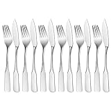 GRÄWE Fischbesteck 12-teilig, Fischset für 6 Personen, Fischgabeln, Fischmessser, Besteck-Set...