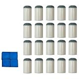 Hellery 20x Slip On Pool Cue Tipps Billard Cue Tipps Liefert Leicht zu Installieren Snooker Cue...