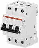 ABB S200 MCB Leitungsschutzschalter Typ B, 3-polig 25A 400V, Abschaltvermögen 6 kA System Pro M...