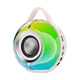 Kabellose Outdoor-Lautsprecher, tragbare kabellose Lautsprecher, Stereo-Gerät mit Lichtern für...