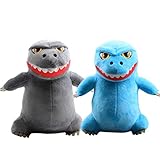 2 Stücke Von Kleinen Dinosaurier Monster Q Version Puppe Plüsch Spielzeug Cartoon Cartoon König...