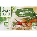 Léa Nature Gemüse-Brühe, fettfrei, biologisch – Packung mit 10 Würfeln, 90 g