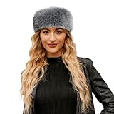 Damen Baskenmütze Rot Junges Damen-Stirnband Kunstplüsch mit elastischer...