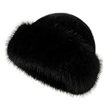 Kunstfell-Wintermütze für Damen, flauschiger russischer Stil, warme Pelzmütze, gemütlicher...
