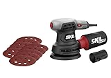 Skil 7422 AA Exzenterschleifer mit 300 Watt und 3 Schleifblätter (mit Gasgebschalter, ergonomische...